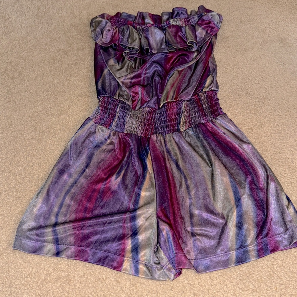 JUNIORS - Purple Romper Shorts - Size Medium